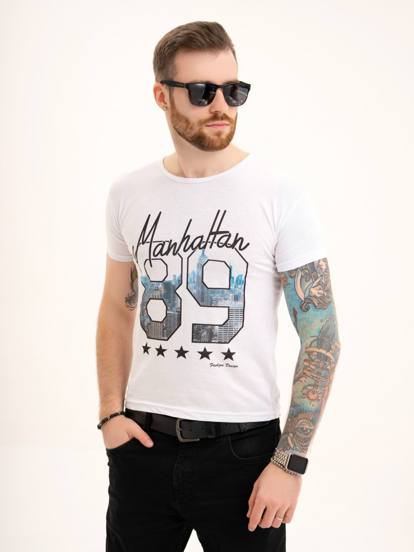 Футболка ISSA Plus модель GN4-117_white Футболка ISSA Plus модель GN4-117_white Фото