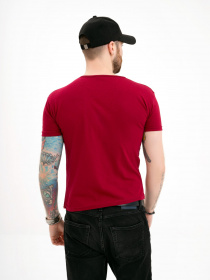 Футболка ISSA Plus модель GN4-118_burgundy Фото