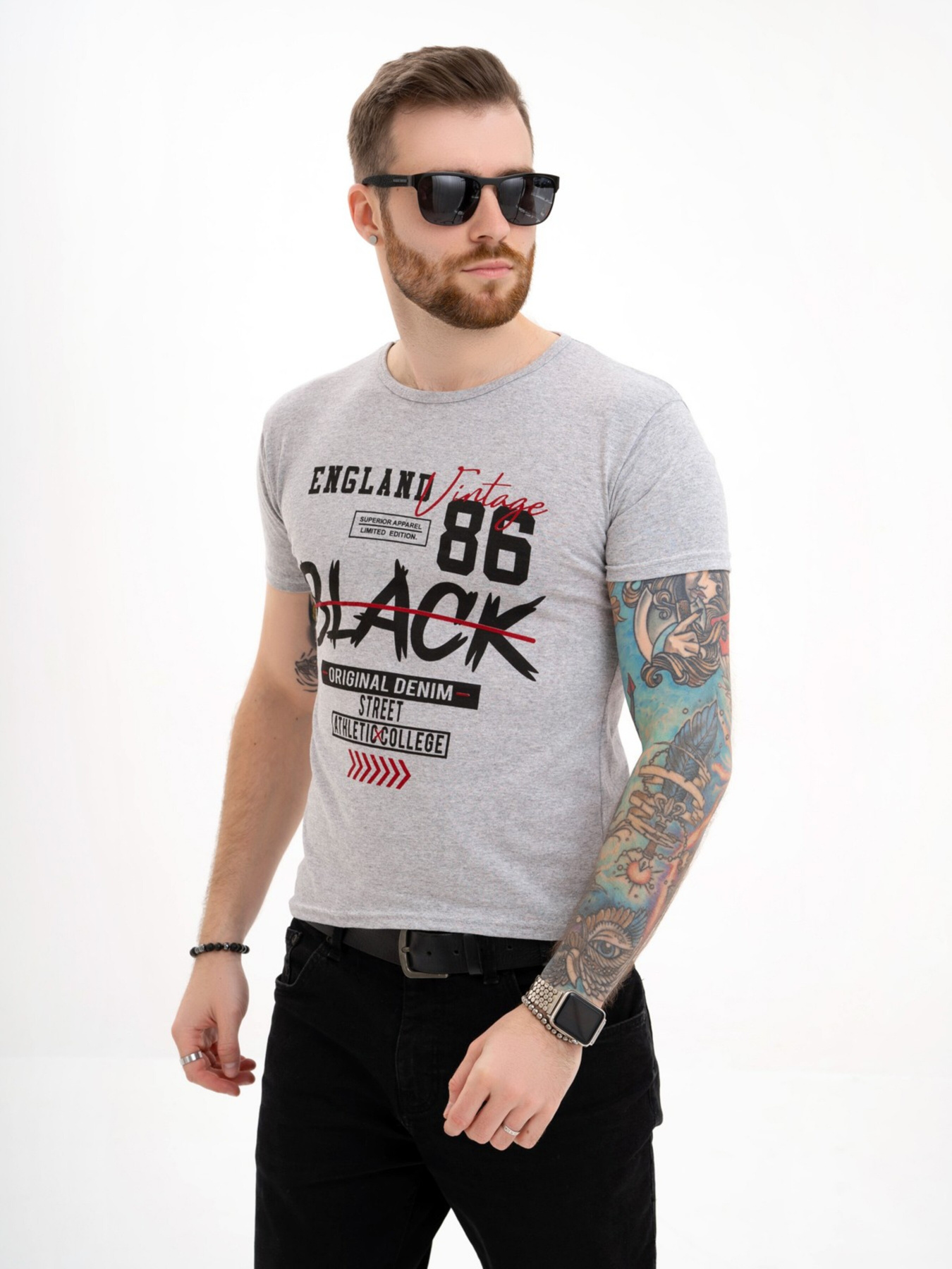 Футболка ISSA Plus модель GN4-118_grey Фото