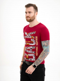 Футболка ISSA Plus модель GN4-119_burgundy Фото