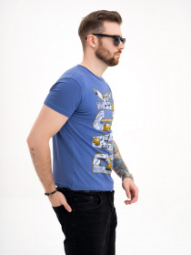 Футболка ISSA Plus модель GN4-119_blue Фото