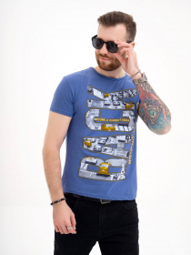 Футболка ISSA Plus модель GN4-119_blue Фото