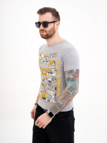 Футболка ISSA Plus модель GN4-119_grey Фото