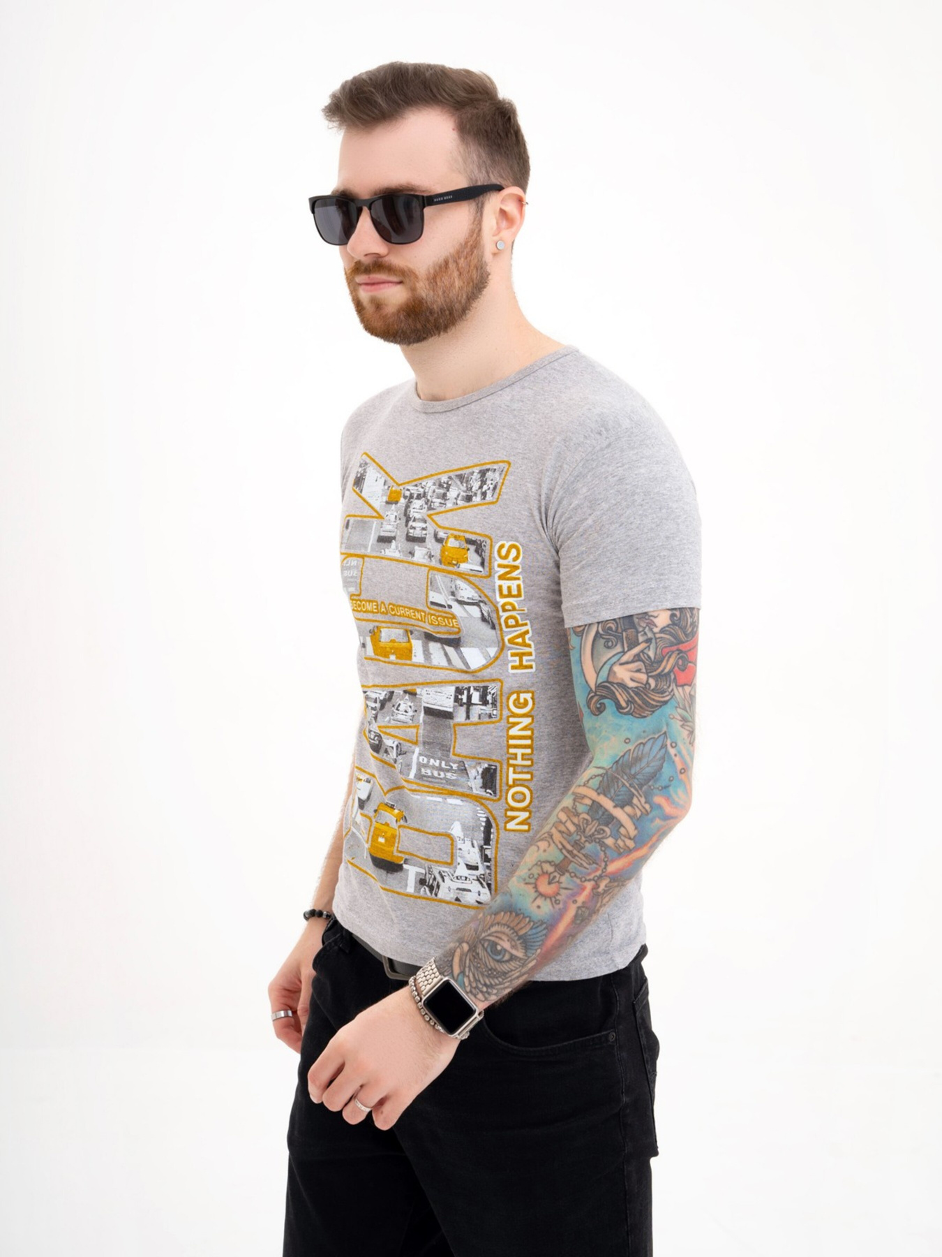 Футболка ISSA Plus модель GN4-119_grey Фото