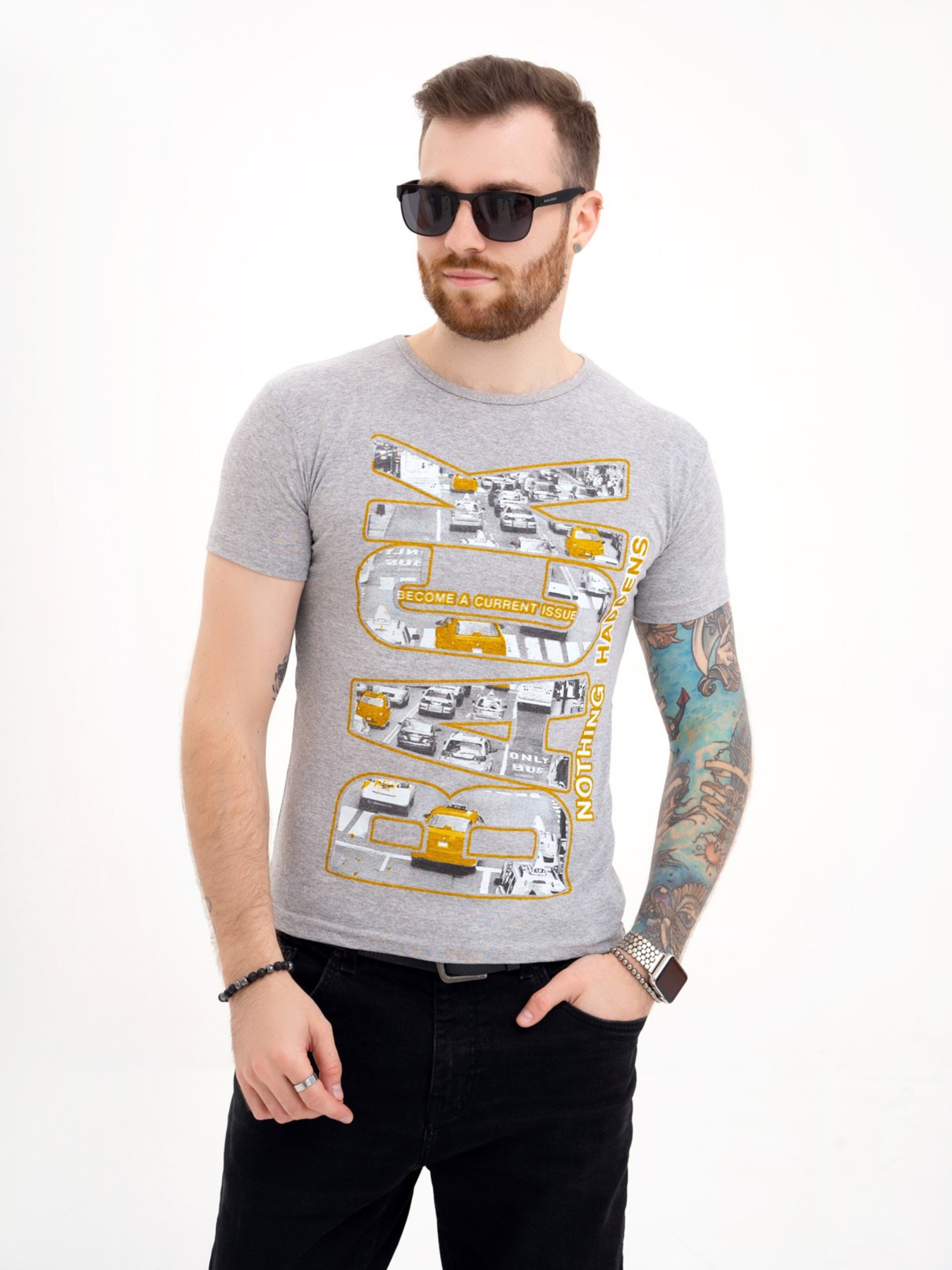 Футболка ISSA Plus модель GN4-119_grey Фото