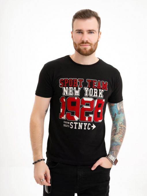 Футболка ISSA Plus модель GN4-122_black Фото