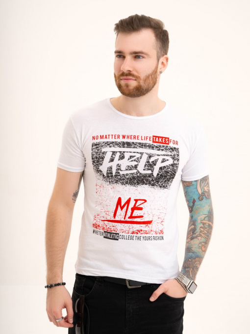 Футболка ISSA Plus модель GN4-123_white Фото