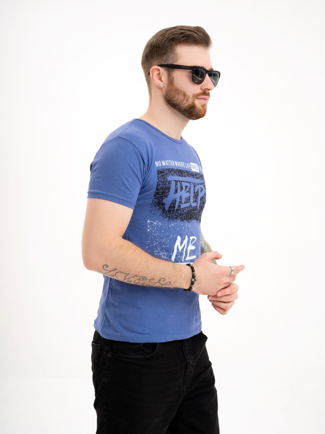 Футболка ISSA Plus модель GN4-123_blue Фото