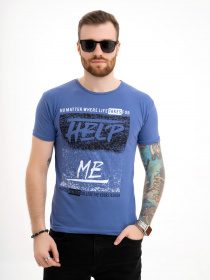 Футболка ISSA Plus модель GN4-123_blue Фото