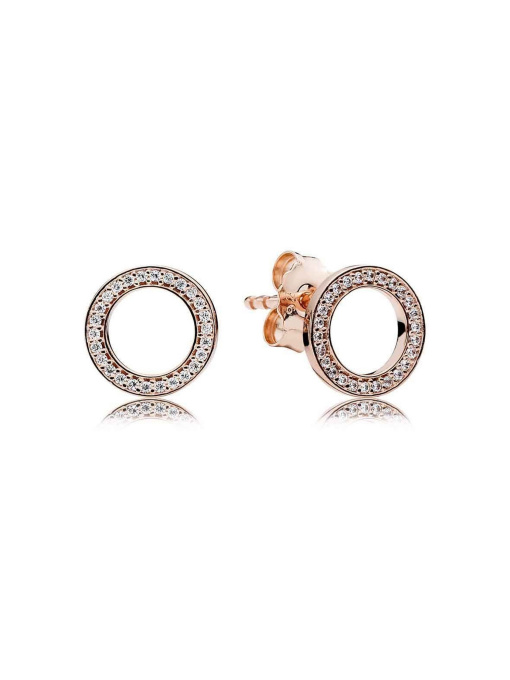 Серьги-гвоздики PANDORA Moments модель 280585CZ Фото