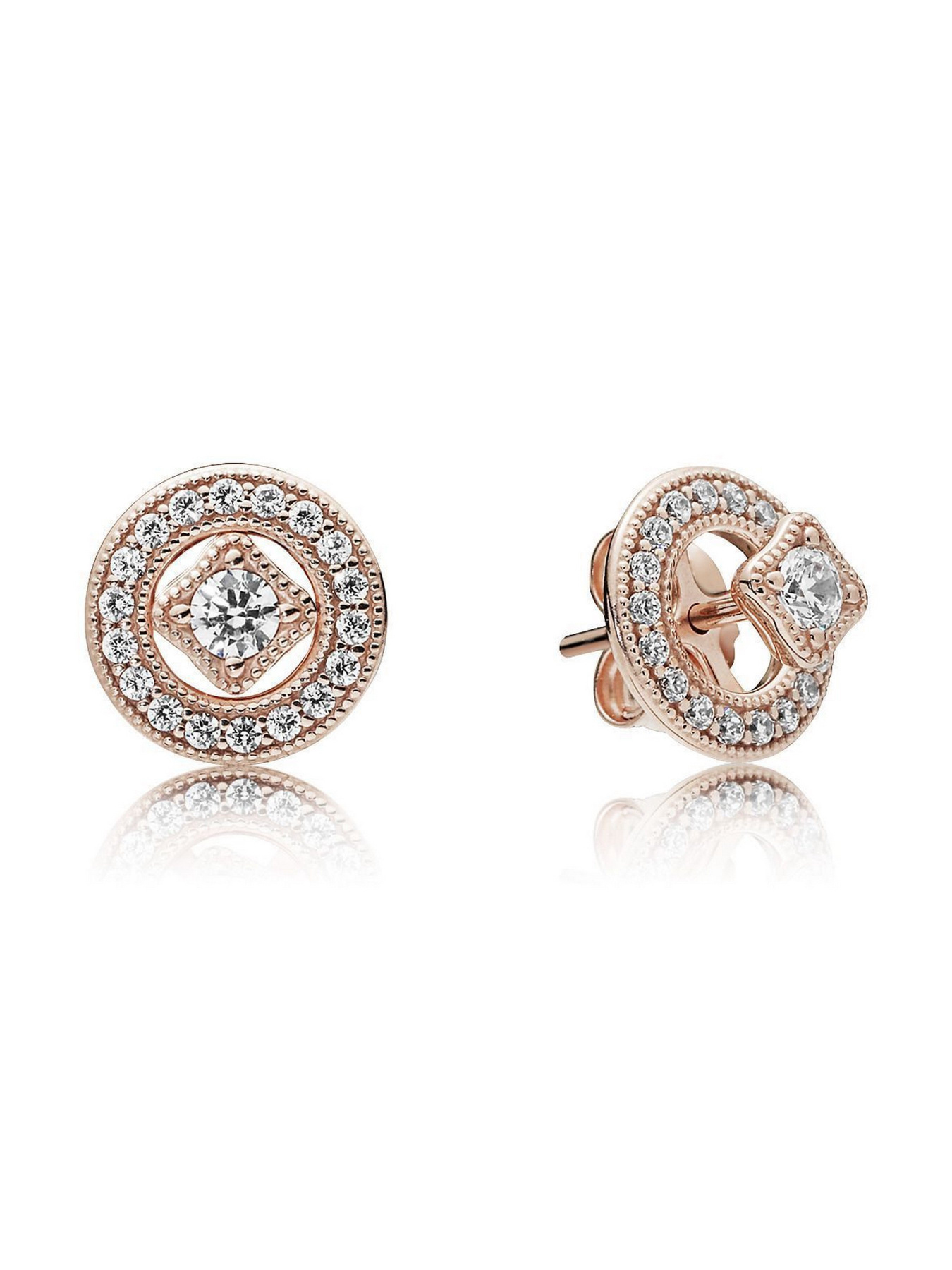 Серьги-гвоздики PANDORA Moments модель 280721CZ Фото