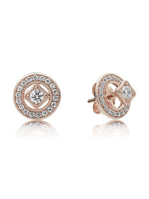 Серьги-гвоздики PANDORA Moments модель 280721CZ Фото