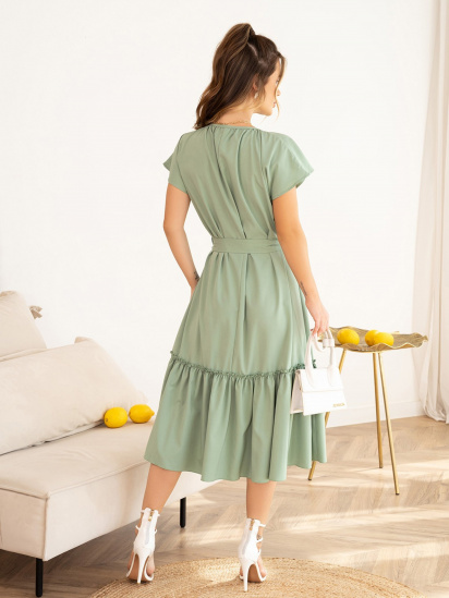 Сукня міді ISSA Plus модель 13955_mint — фото 3 - INTERTOP