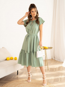 Сукня міді ISSA Plus модель 13955_mint Фото