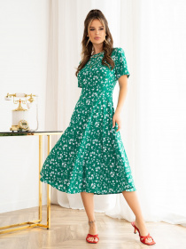 Платье миди ISSA Plus модель 13963_green Фото