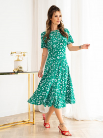Платье миди ISSA Plus модель 13963_green Фото