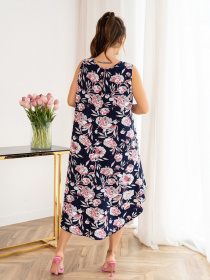 Платье миди ISSA Plus модель 13972_blue Фото