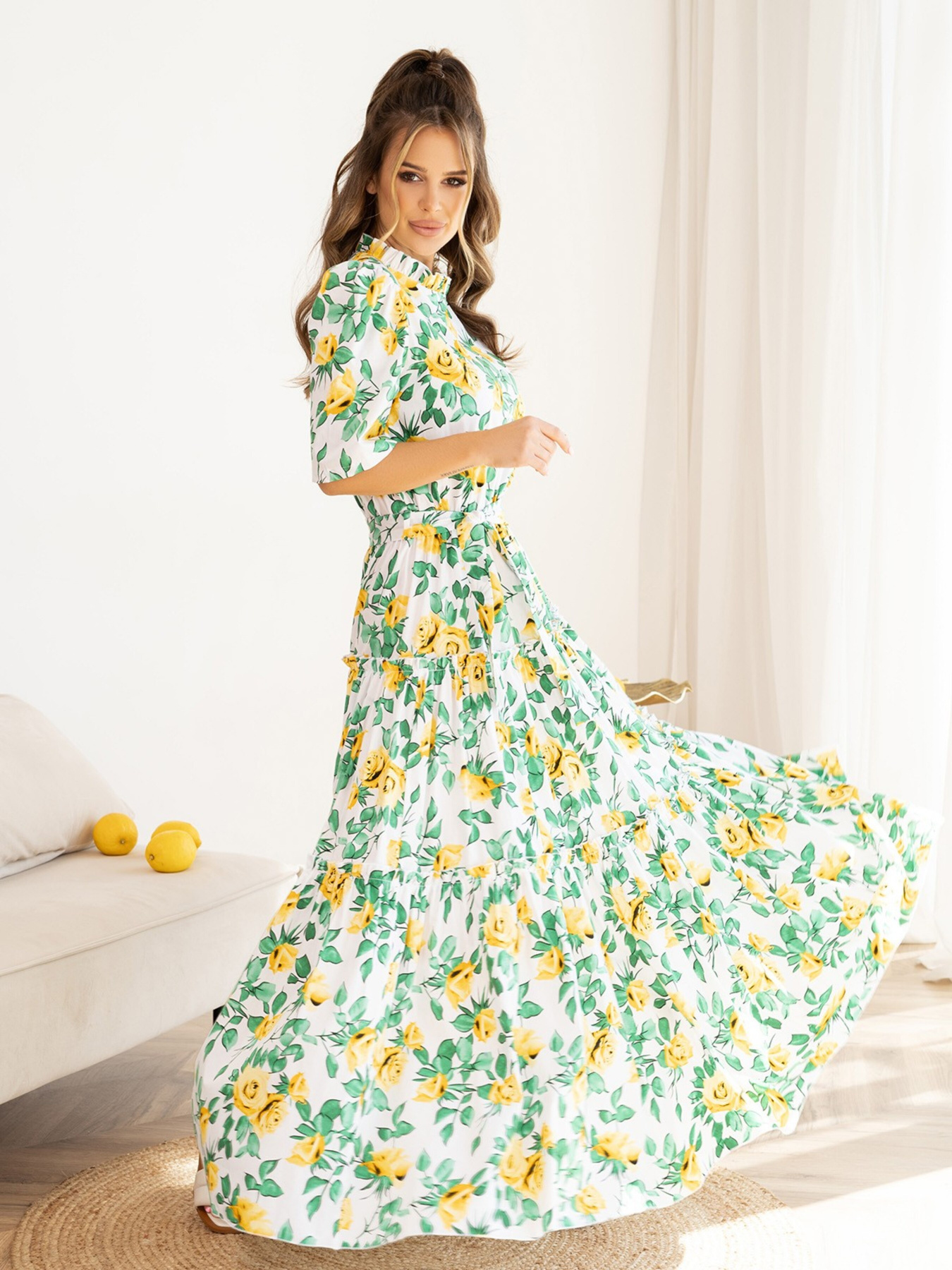 Платье макси ISSA Plus модель 13976_white Фото