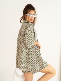 Повсякденний костюм ISSA Plus модель 13980_khaki Фото