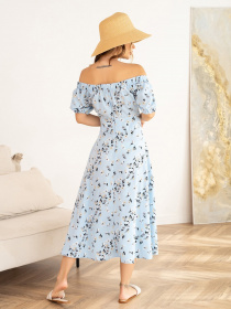 Платье миди ISSA Plus модель SA-413A_blue Фото