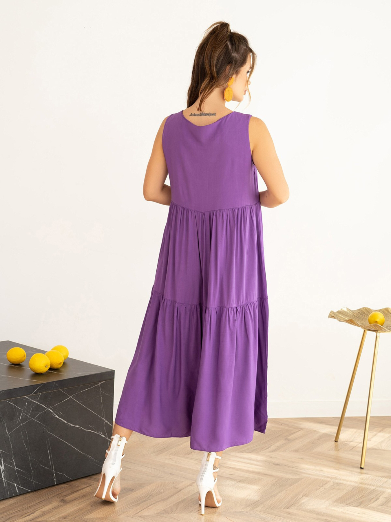 Сарафан ISSA Plus модель SA-466_purple Фото