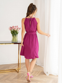 Сукня міні ISSA Plus модель SA-468_lilac Фото