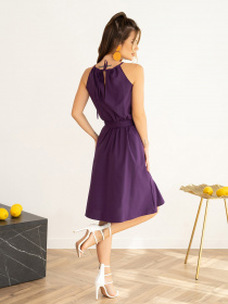 Платье мини ISSA Plus модель SA-468_darkpurple Фото