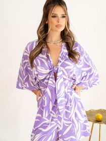 Комбінезон ISSA Plus модель SA-472_lilac Фото