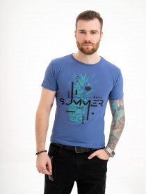 Футболка ISSA Plus модель GN4-112_darkblue Фото