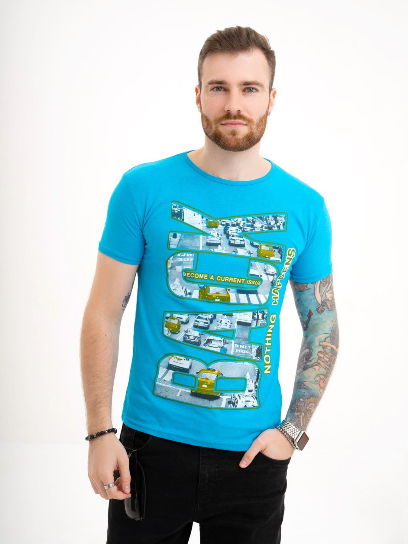 Футболка ISSA Plus модель GN4-119_lightblue Фото