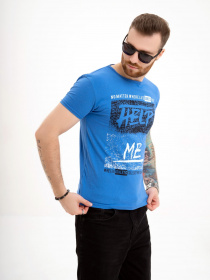 Футболка ISSA Plus модель GN4-123_lightblue Фото