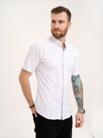 Рубашка ISSA Plus модель GN4-128_white Фото