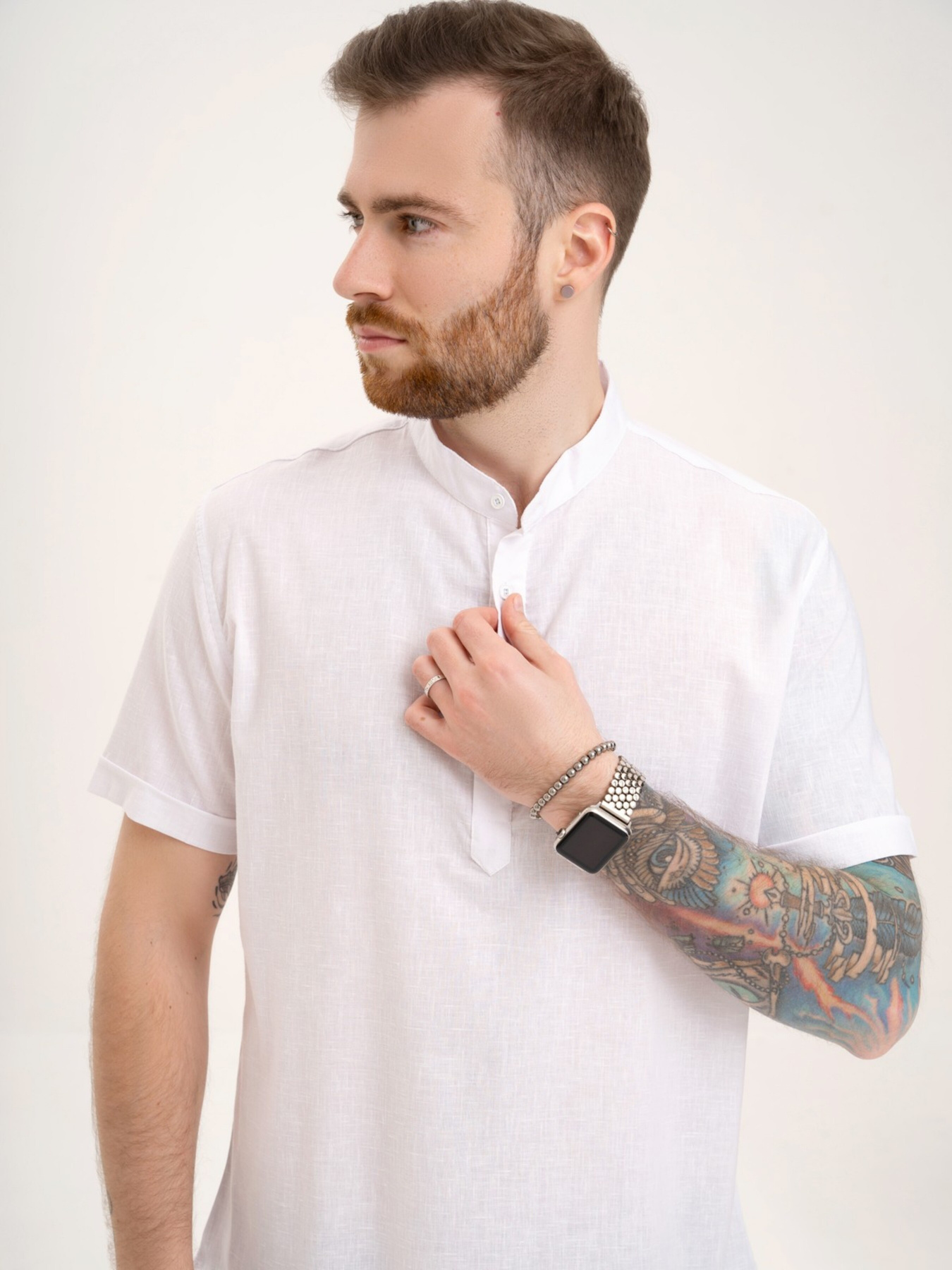 Рубашка ISSA Plus модель GN4-130_white Фото