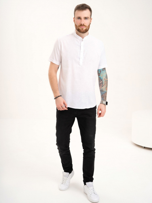 Рубашка повседневная ISSA Plus модель GN4-130_white Фото