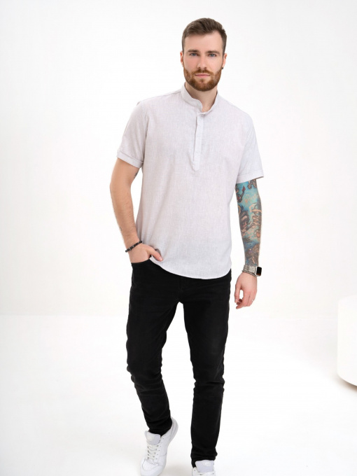 Сорочка ISSA Plus модель GN4-130_grey Фото