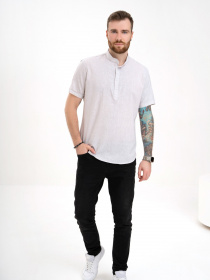 Рубашка повседневная ISSA Plus модель GN4-130_grey Рубашка повседневная ISSA Plus модель GN4-130_grey Фото