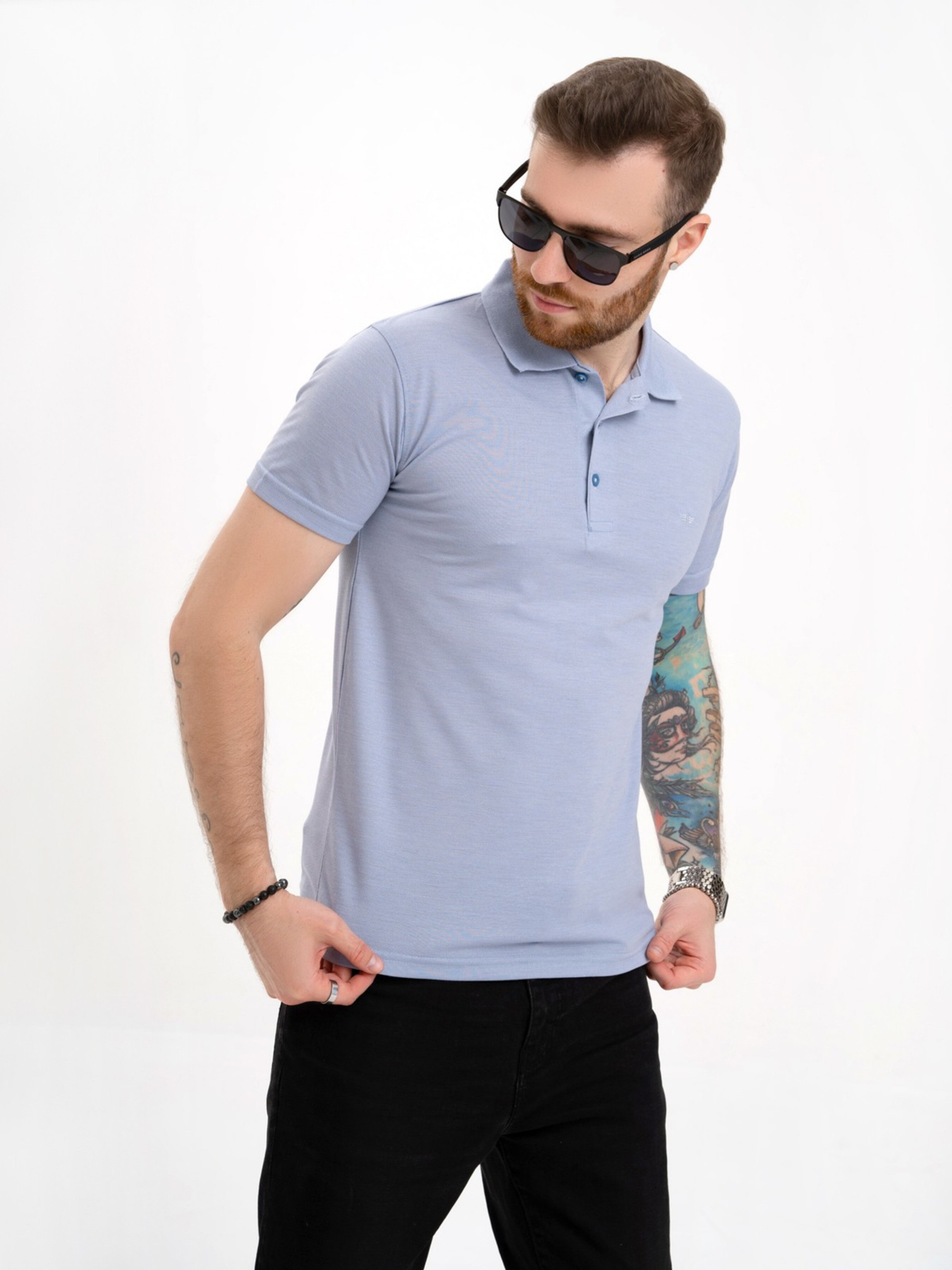 Поло ISSA Plus модель GN4-134_lightblue Поло ISSA Plus модель GN4-134_lightblue Фото