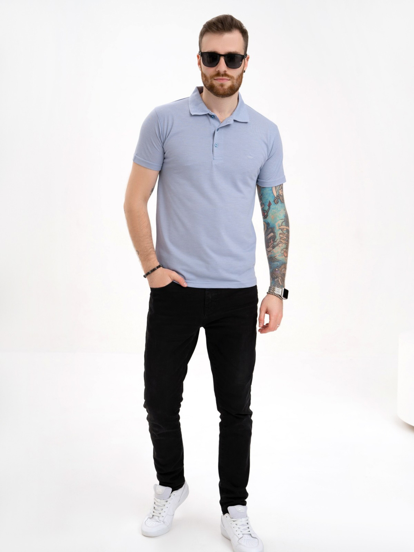 Поло ISSA Plus модель GN4-134_lightblue Поло ISSA Plus модель GN4-134_lightblue Фото