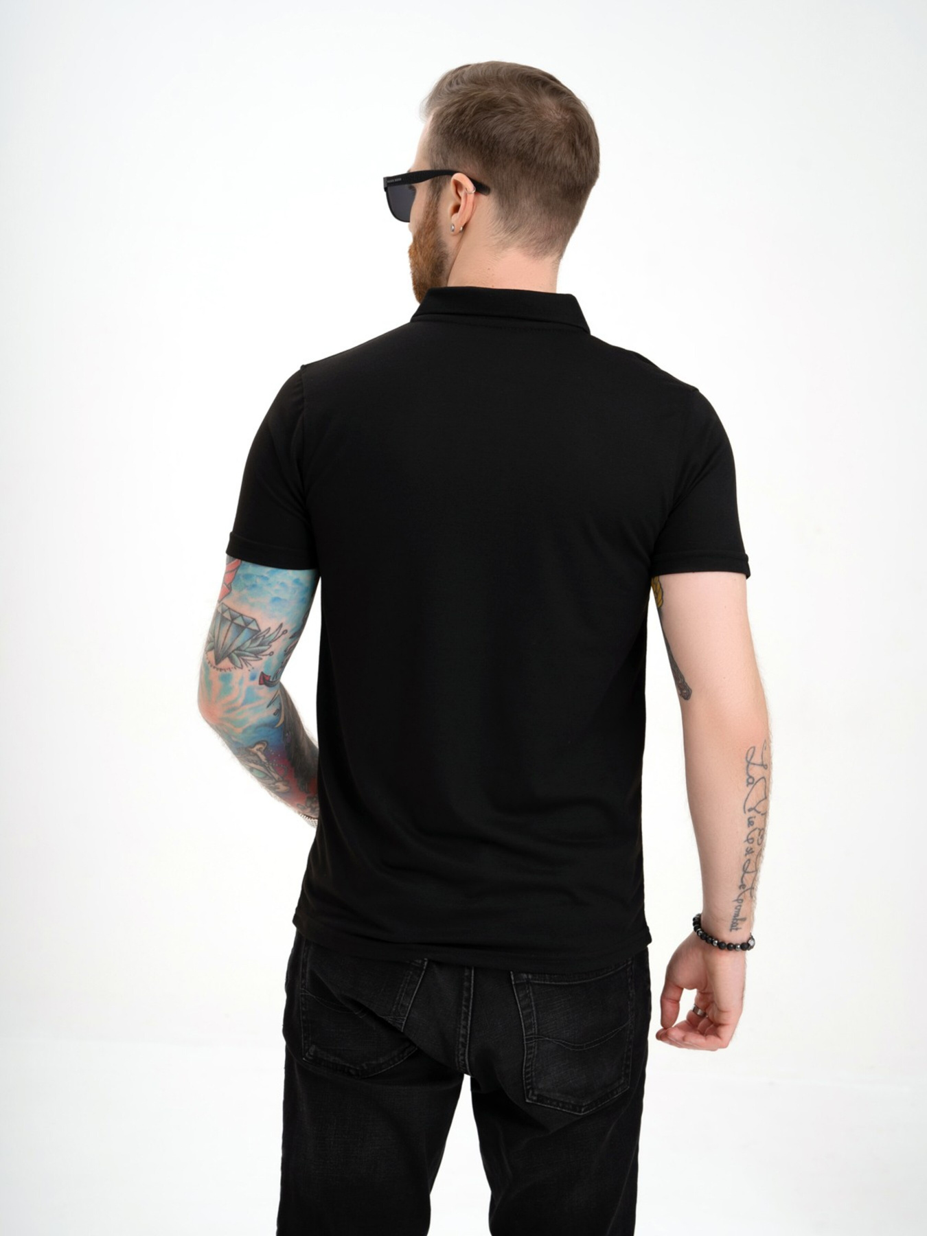 Поло ISSA Plus модель GN4-134_black Фото