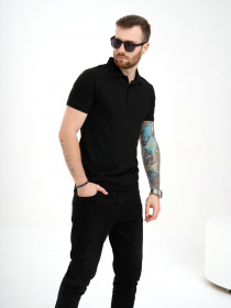 Поло ISSA Plus модель GN4-134_black Фото