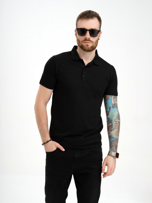 Поло ISSA Plus модель GN4-134_black Фото