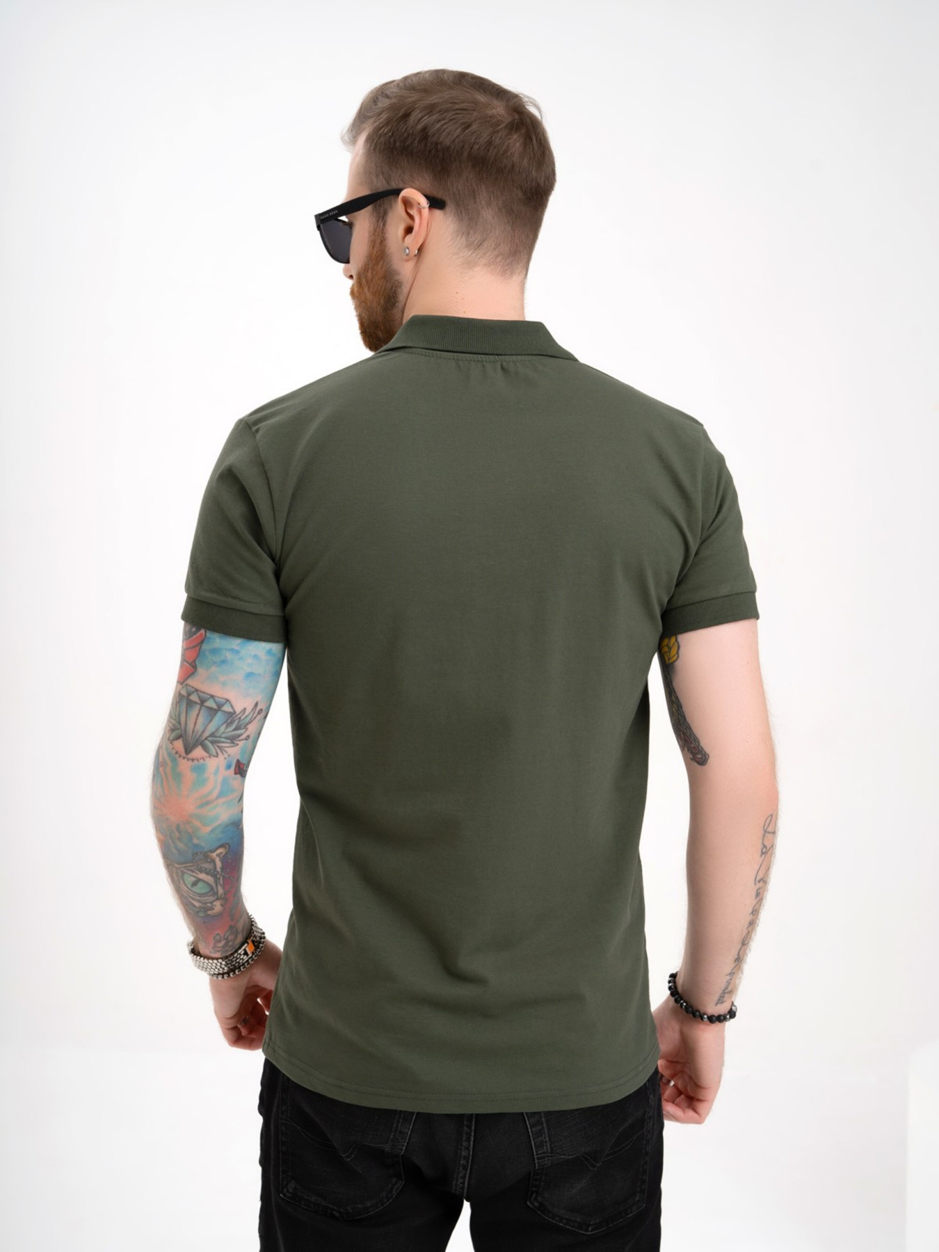 Поло ISSA Plus модель GN4-135_khaki Фото