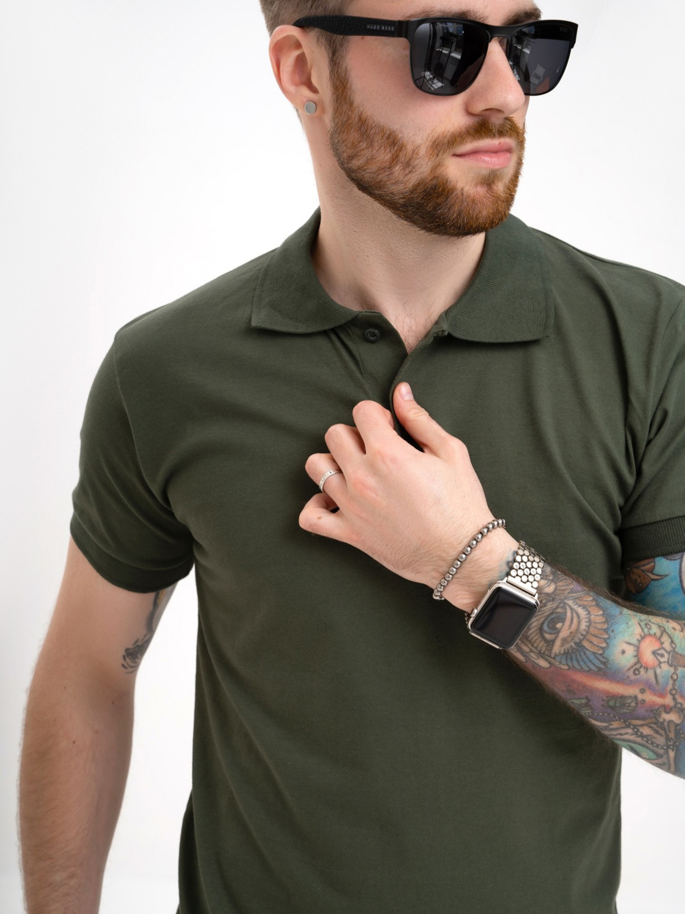 Поло ISSA Plus модель GN4-135_khaki Поло ISSA Plus модель GN4-135_khaki Фото