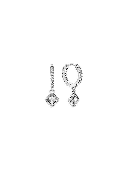 Серьги-подвески PANDORA Moments модель 298503C01 Фото