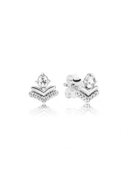 Серьги-гвоздики PANDORA Moments модель 297787CZ Фото