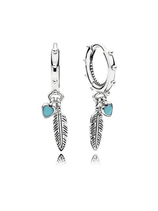 Серьги-подвески PANDORA Moments модель 297205EN168 Фото