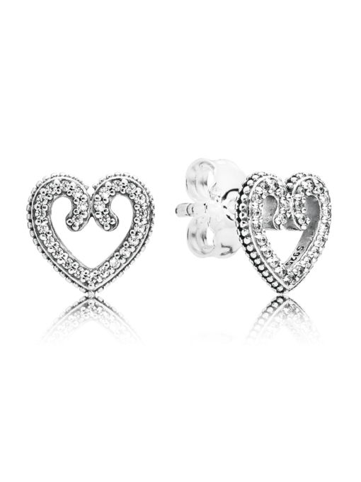 Серьги-гвоздики PANDORA Moments модель 297099CZ Фото
