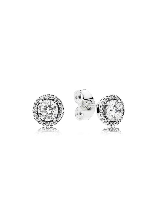 Серьги-гвоздики PANDORA Moments модель 296272CZ Фото