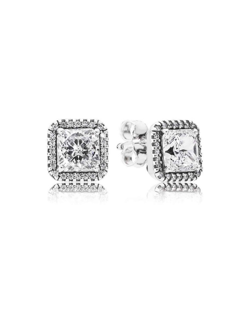 Серьги-гвоздики PANDORA Moments модель 290591CZ Фото