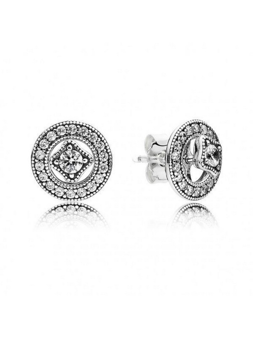 Серьги-гвоздики PANDORA Moments модель 290721CZ Фото
